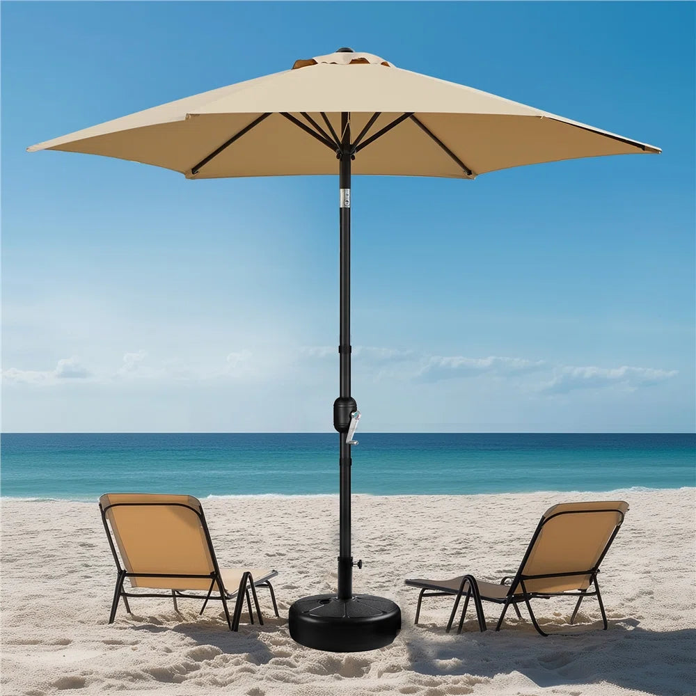 95" H Push-Button Tilt Market Umbrella