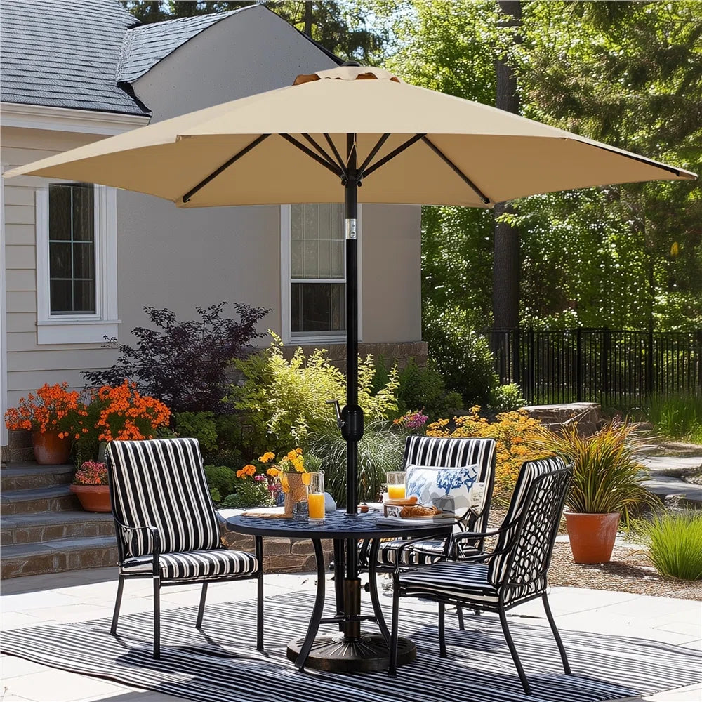 95" H Push-Button Tilt Market Umbrella